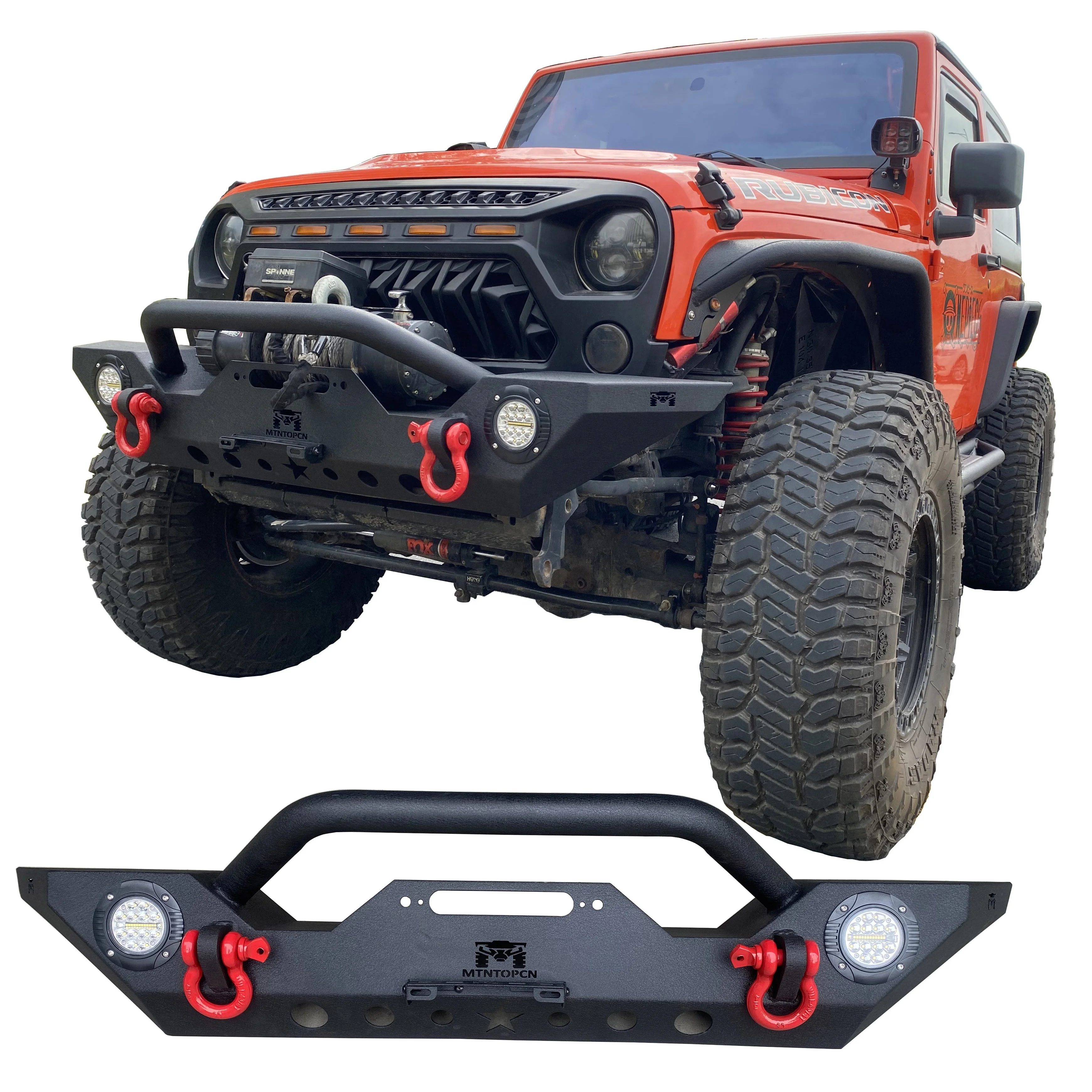 Front Bumper Compatible For Jeep Wrangler Jk Jku Jl Jlu Jt