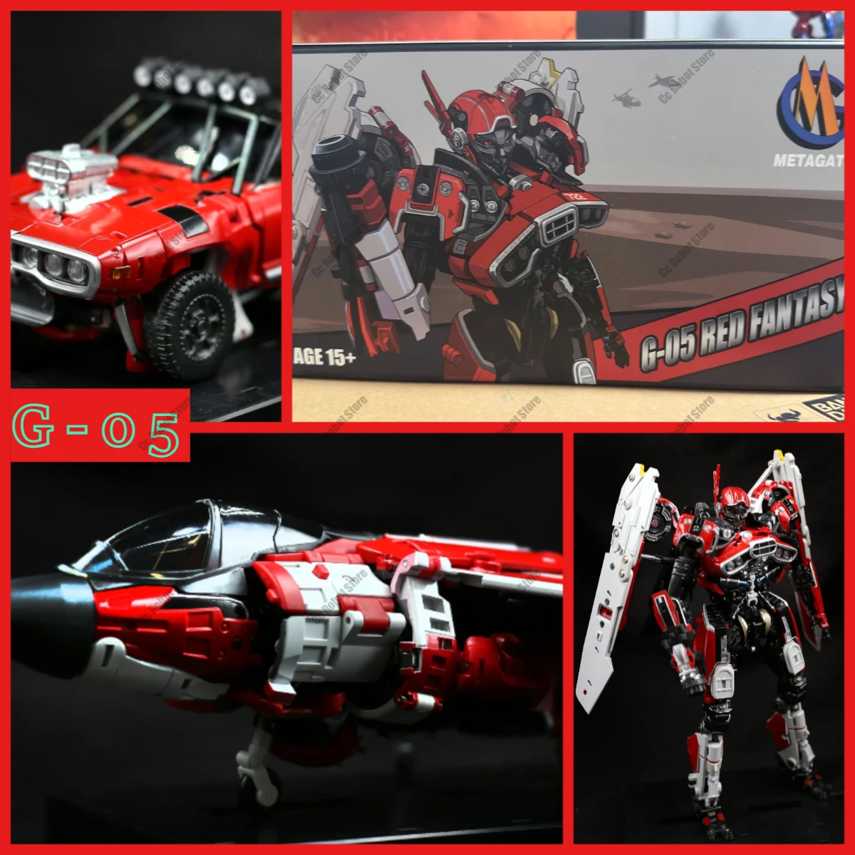 [En Stock] jouet de vente chaude MetaGate MetaGate-G05 MG G-05 2.0 Version brisé rouge fantaisie figurine Robot de haute qualité