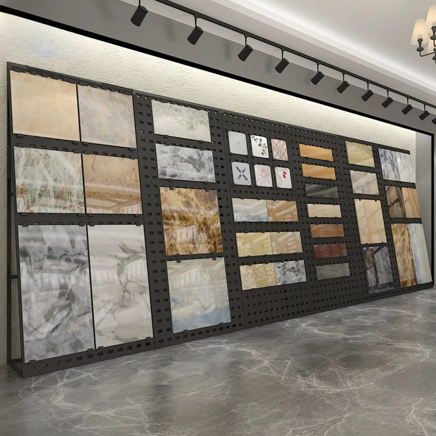 Tile display rack, punching board, floor tile, rock slab, stone display rack, wooden floor, large slab, brick sample rack,