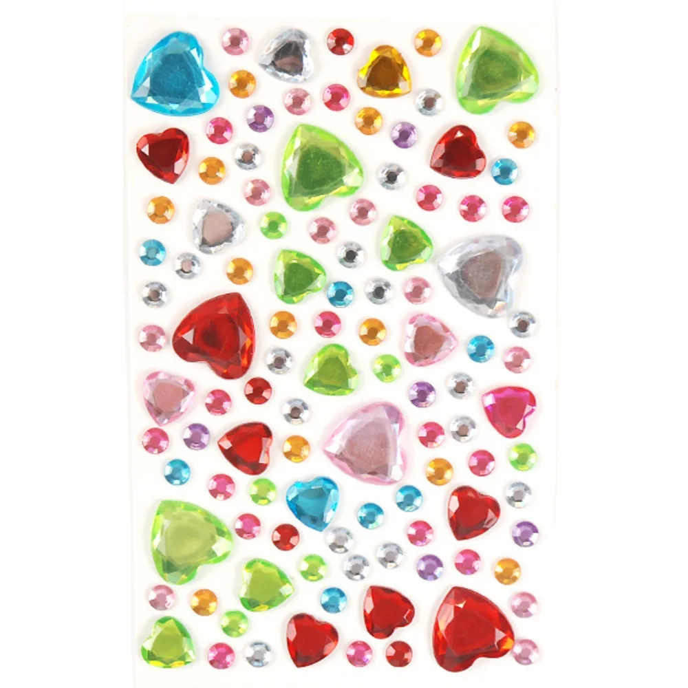 New Starry Sky Series Love Plum Blossom Pentagram Diamond Stickers for Girls Creative DIY Dance Party Decoration Stickers