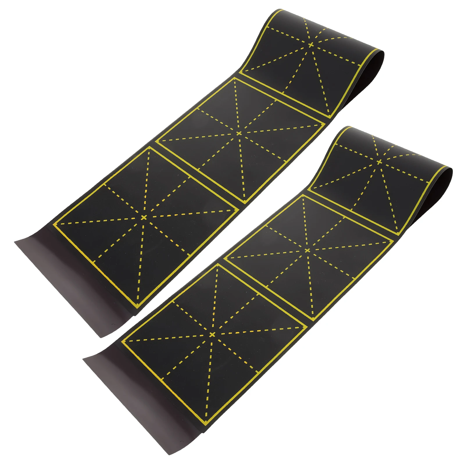 

2 Pieces Magnetic Blackboard Sticker Grid Design Writing Board Teaching Tool Refrigerator Magnet Blackboard Refrigerator Sticker