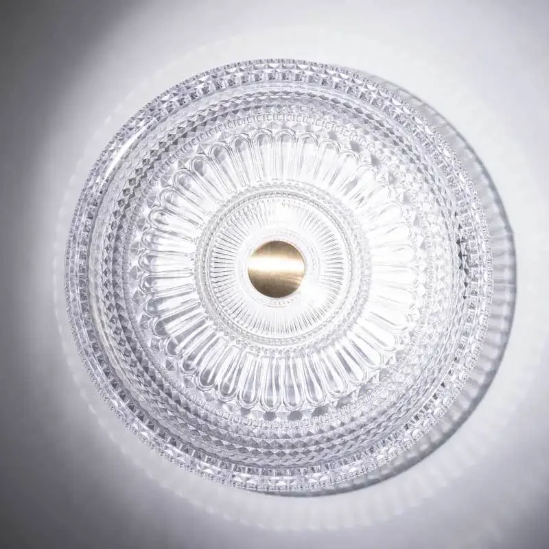 Crystal glass washbasin, transparent diamond stylish countertop basin, hotel and guesthouse bathroom basin