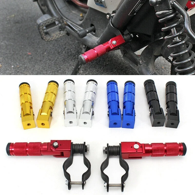 CNC Universal Motorcycle Foot Rest Pedal Bicycle Rear Passenger Foot Pegs Pedal 1set