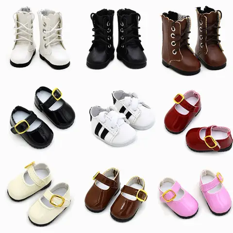 4.5cm Doll Fashion Shoes Female Doll Boots Fit for 1/6 BJD Dolls Accessories Leather Doll Colorful Long Knees Boots