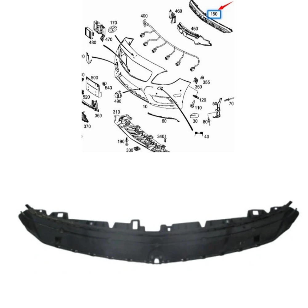 

Кронштейн переднего бампера A1178850065 для Mercedes Benz CLA-Class C117 W117 2014-2016