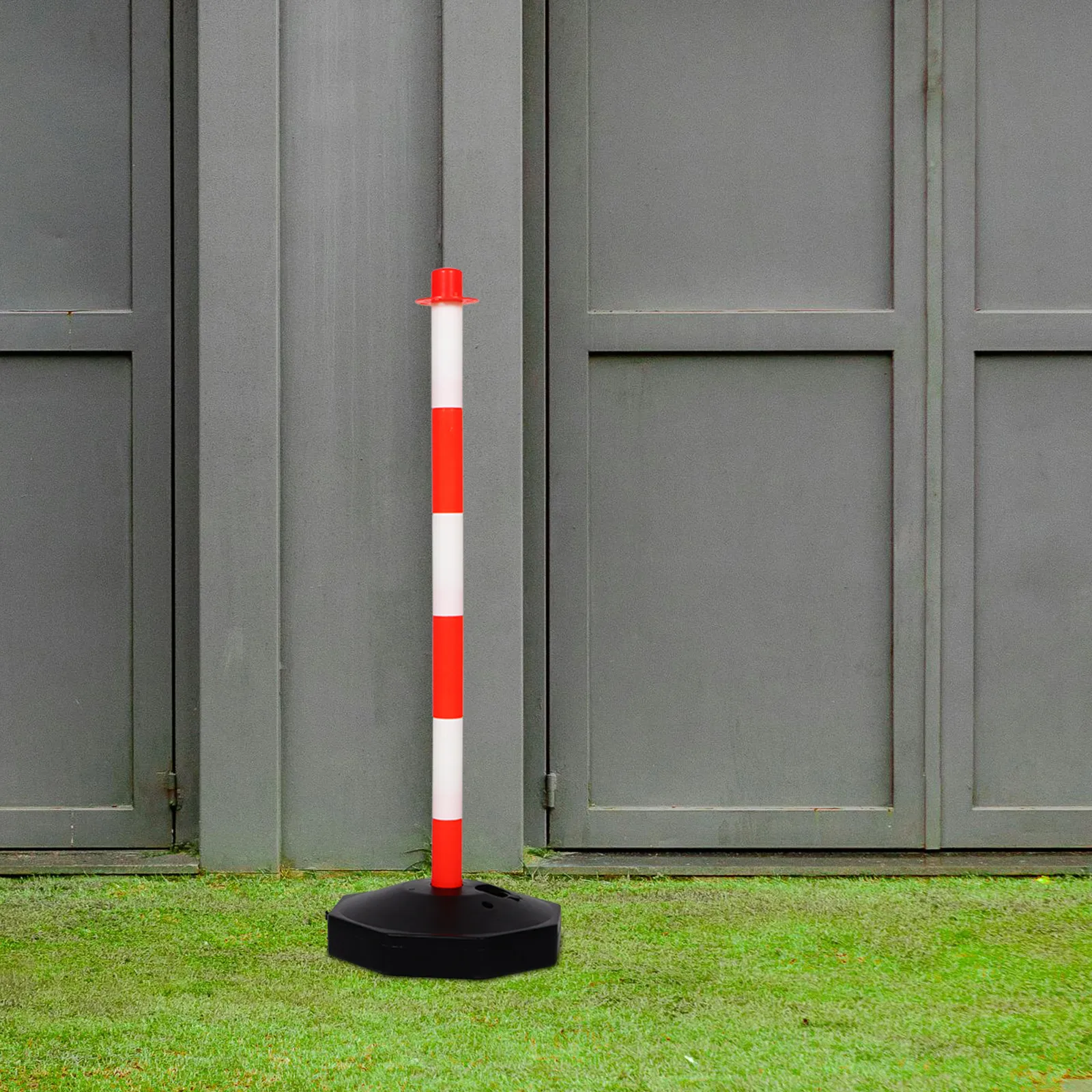 Warning Column Delineator Post Water-Fillable Stable Base Uv-Resistant Pe Material for Parking Block Driveway Barrier Queue