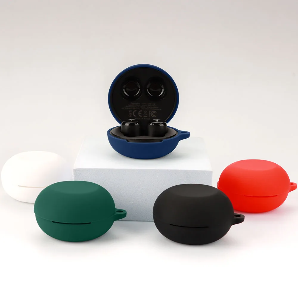 غلاف حماية من السيليكون لهاتف orima Airbuds 3 حافظة بحافة كاملة ضد الصدمات مزودة بغطاء سماعة أذن مع خطاف صندوق شحن