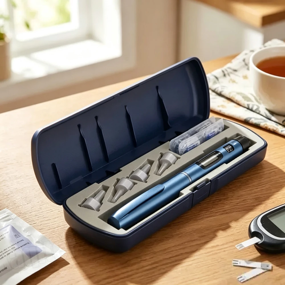 Insulin Pen Storage Box Portable Insulin Injection Pen Case Organizer Insulin Pens and Diabetic Supplies Box Travel Case