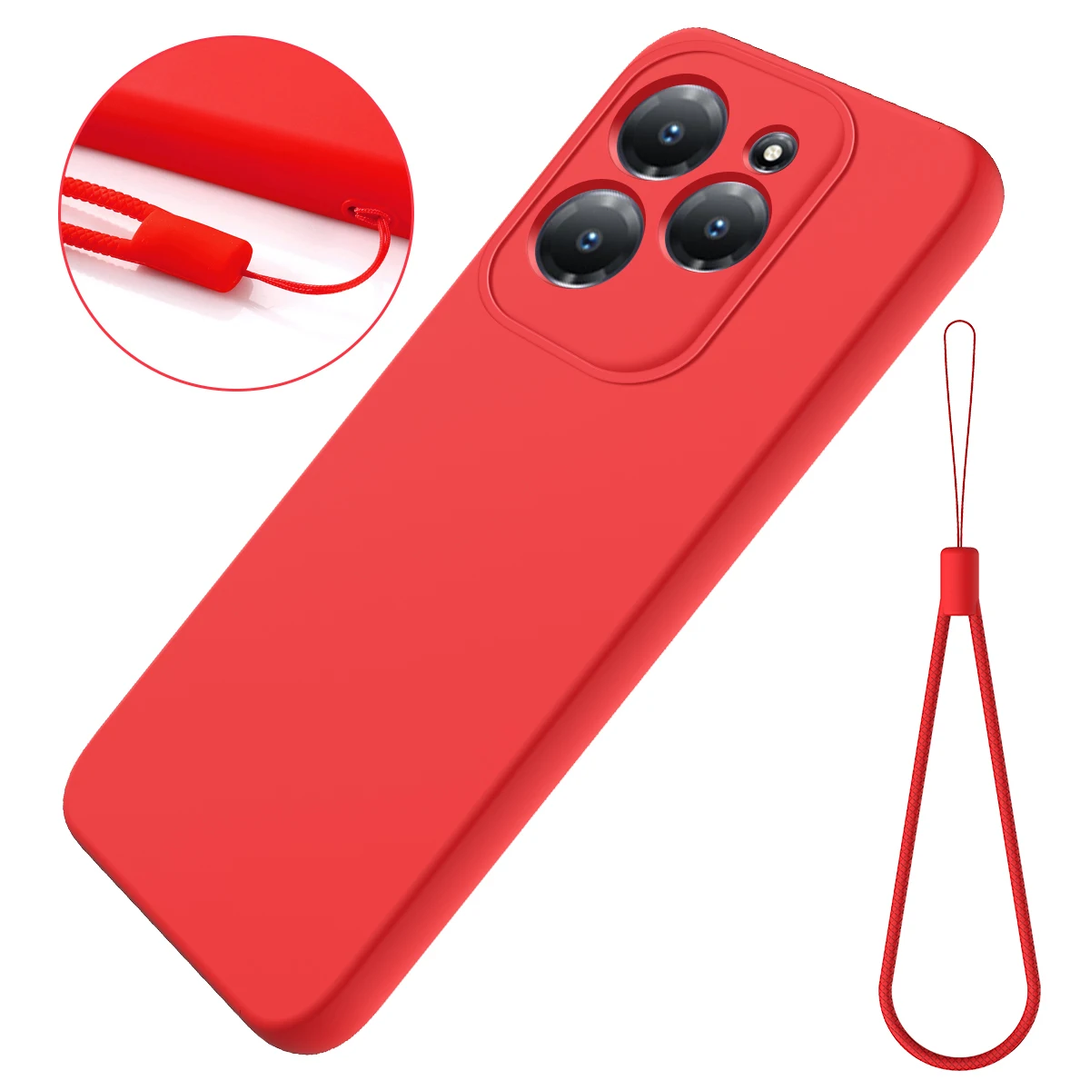 Mit Silikon band Funda für Infinix Hot 40 Pro 40i Fall flüssiger Silikons chutz Softcover für Infinix Hot 40i 40 Pro Capa