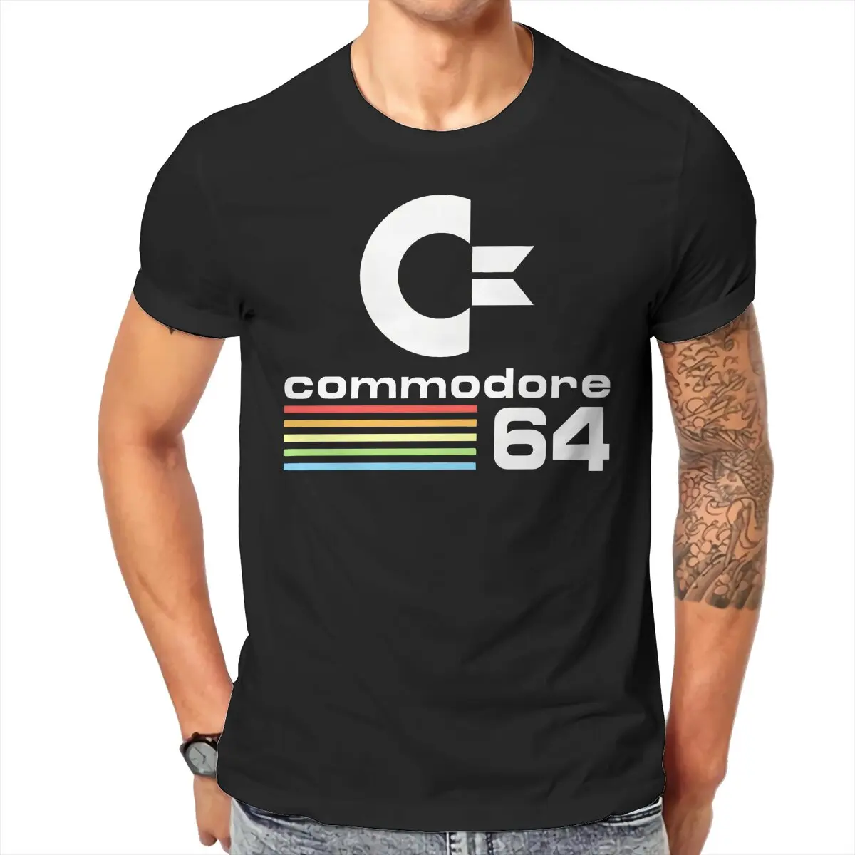 C64 Commodore 64 T Shirt Classic Teenager Graphic Loose O-Neck TShirt Top sell  Harajuku Men's Clothing