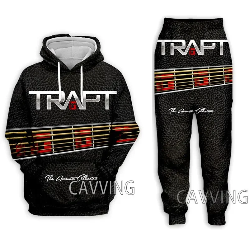 

New Fashion Women/Men's 3D Print Trapt Rock Hooded Sweatshirts + Pants Trouser Suit Clothes Two-Pieces Sets