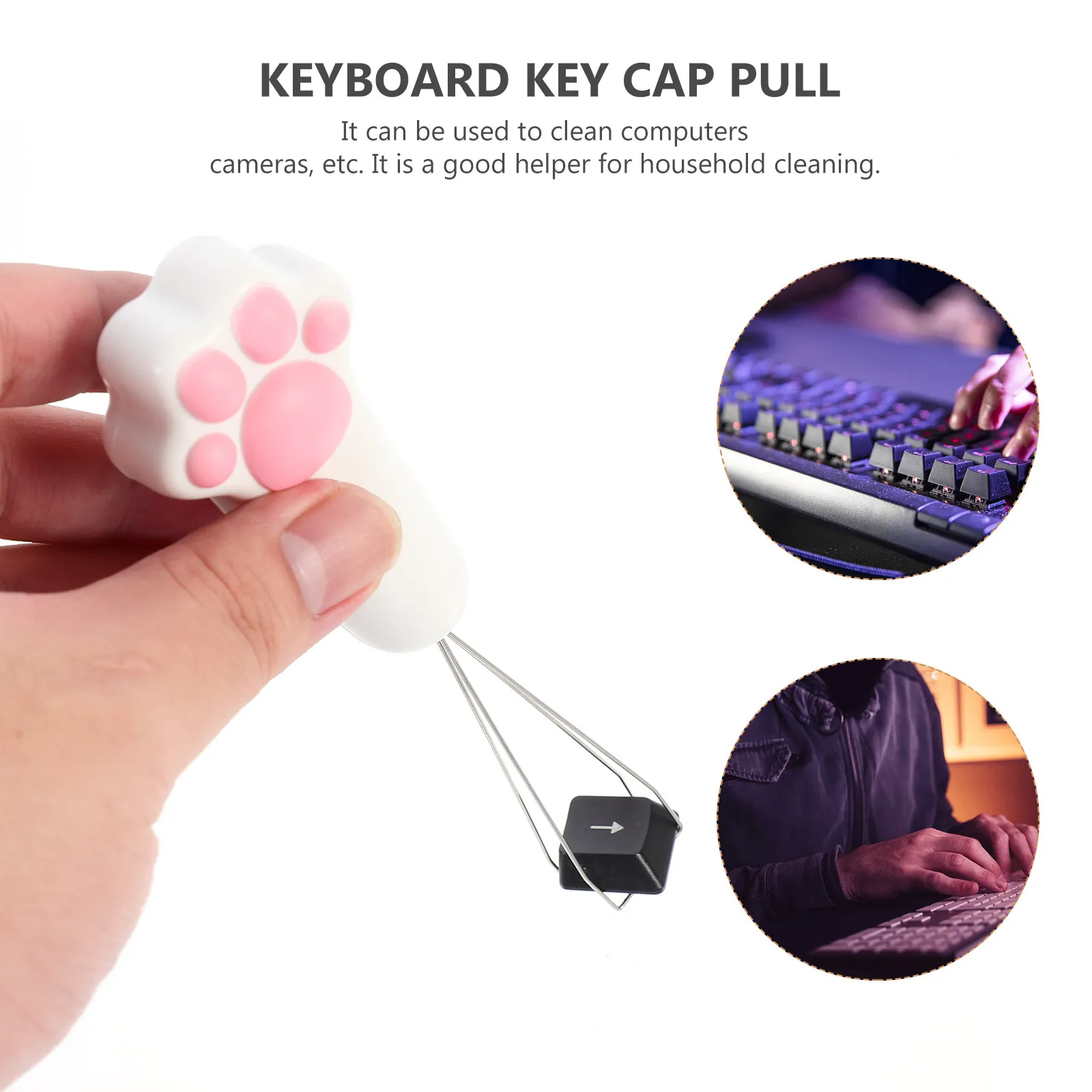 Cat Claw Keycap Puller Portable Mechanical Keyboard Key Remover Computer Cleaning Tool Keyboard Repair Accessory