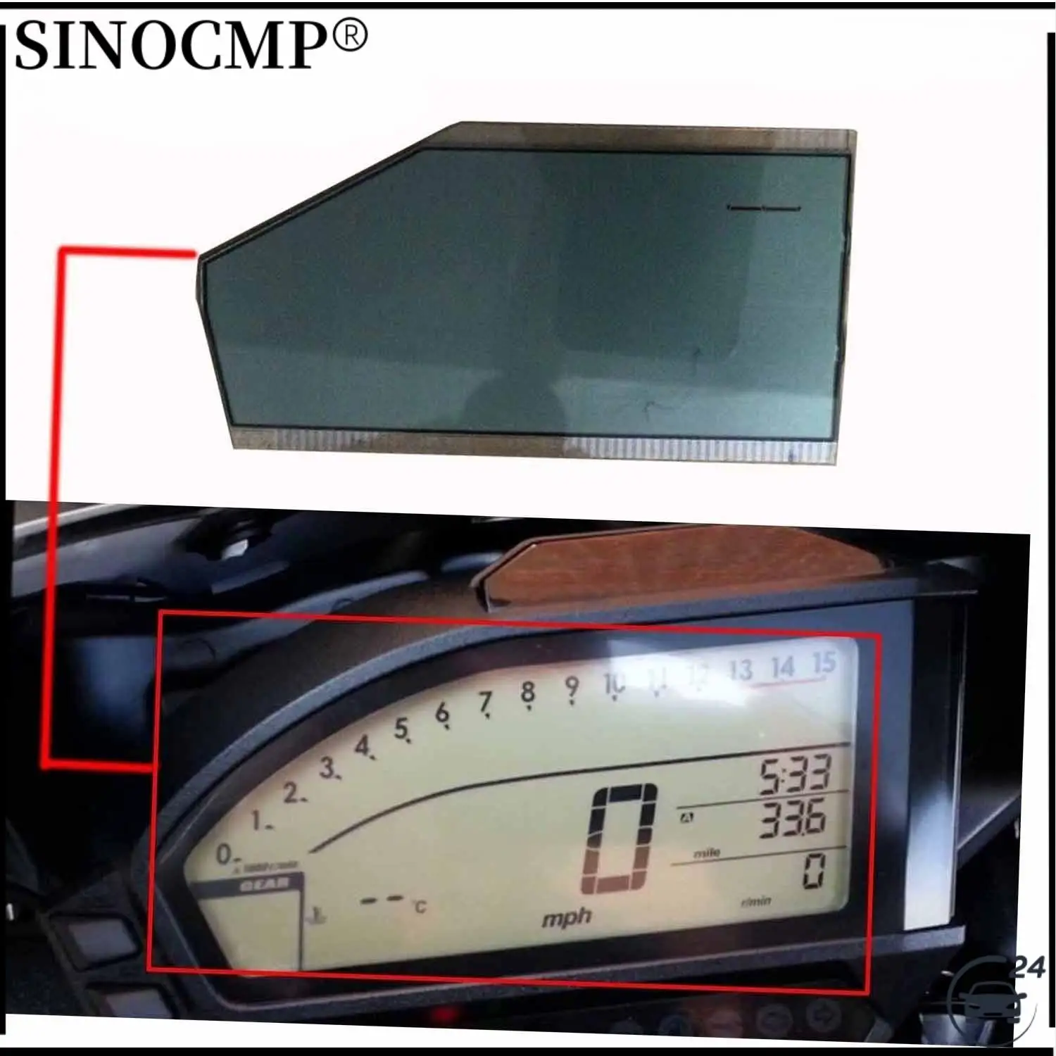 

Speedometer Instrument LCD Screen Motorcycle Meter Display for Honda Cbr 1000 SC59 CBR 1000 RR 2012-2016 Digitale Dashboard