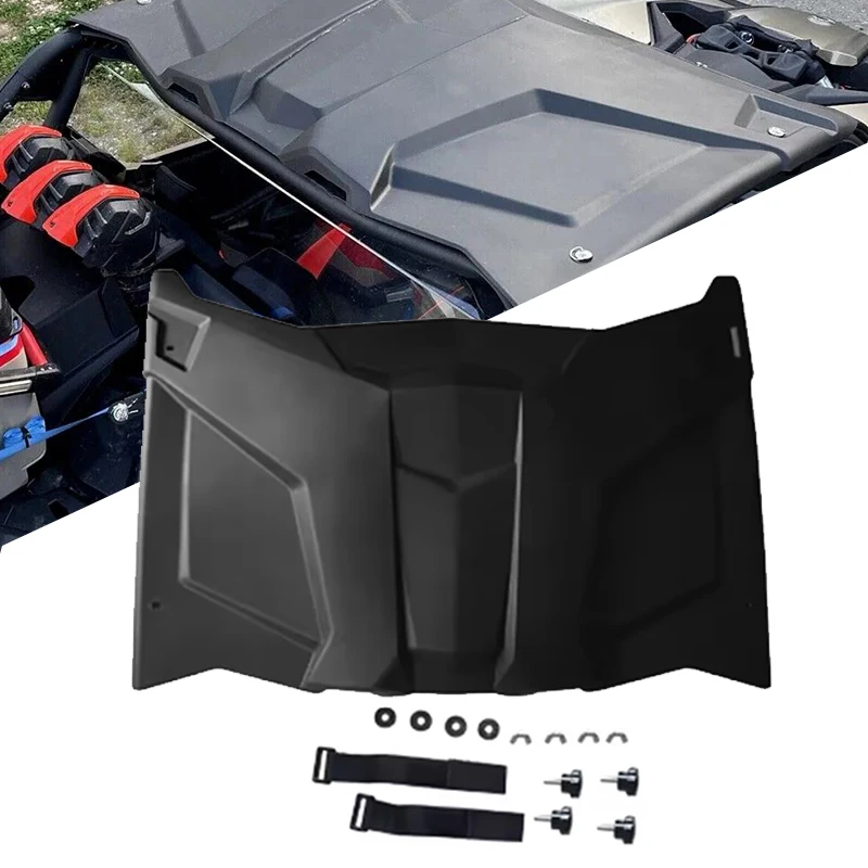 UTV 2-in-1 Combination Plastic Hard Roof Top for Can-Am Maverick X3 X MR RC RS DS Turbo R RR 900 HO 2 Seater 2017-2025