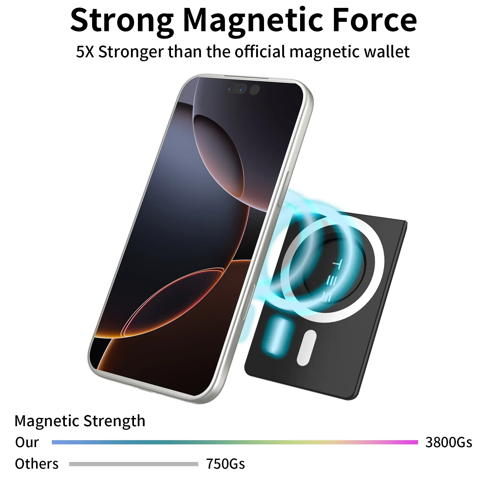 Eayburst Magnetic Phone Card for Apple AirTag Holder Anti-Loss Durable MagSafe Air Tag Wallet Case for iPhone 17 16 15 14 13 12