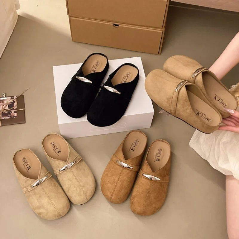 

Comfort Clogs Women Men Cork Footbed Sandals Arch Support Suede Slip On Closed Toe Mules Casual Shoes