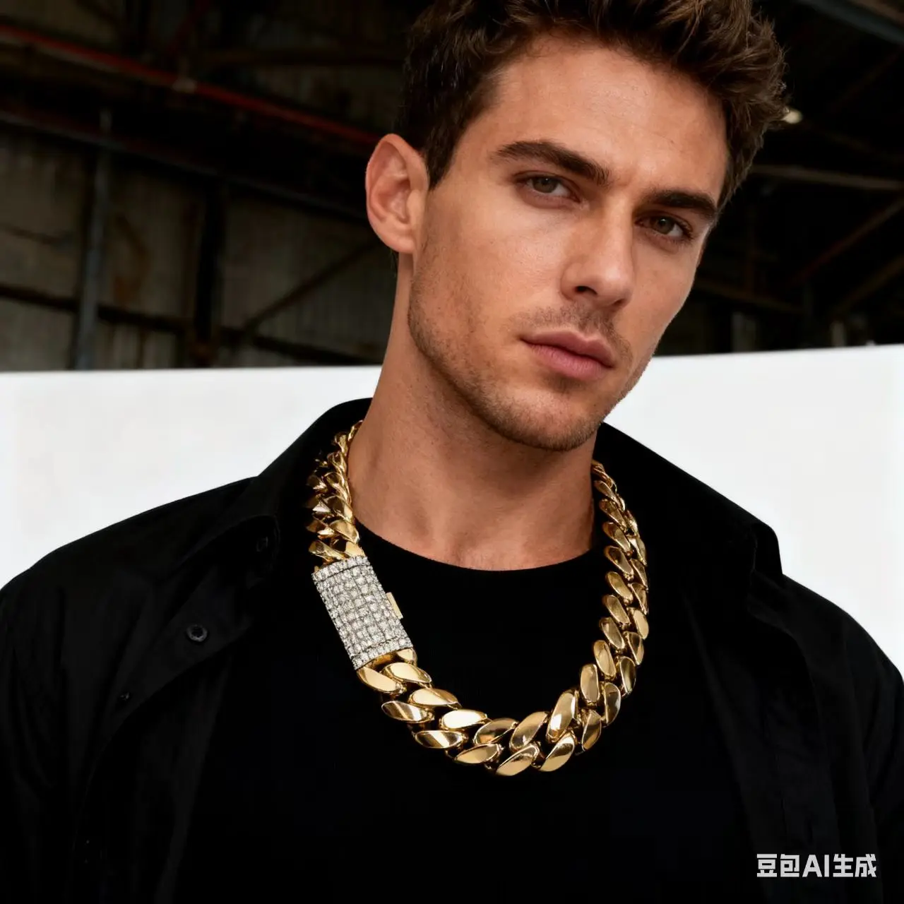 

22mm Cuban Link Necklace 18K Gold Plated Solid stainless- Luxury Hip Hop Jewelry for Men Custom Length