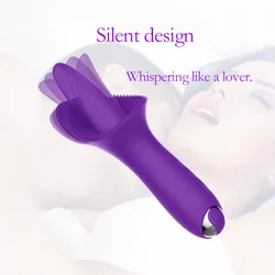 Vibrator Female Tongue Licking Teasing Nipples Stimulating Clitoral Vaginal Massager Masturbation Sex Toys For Women Adult 18