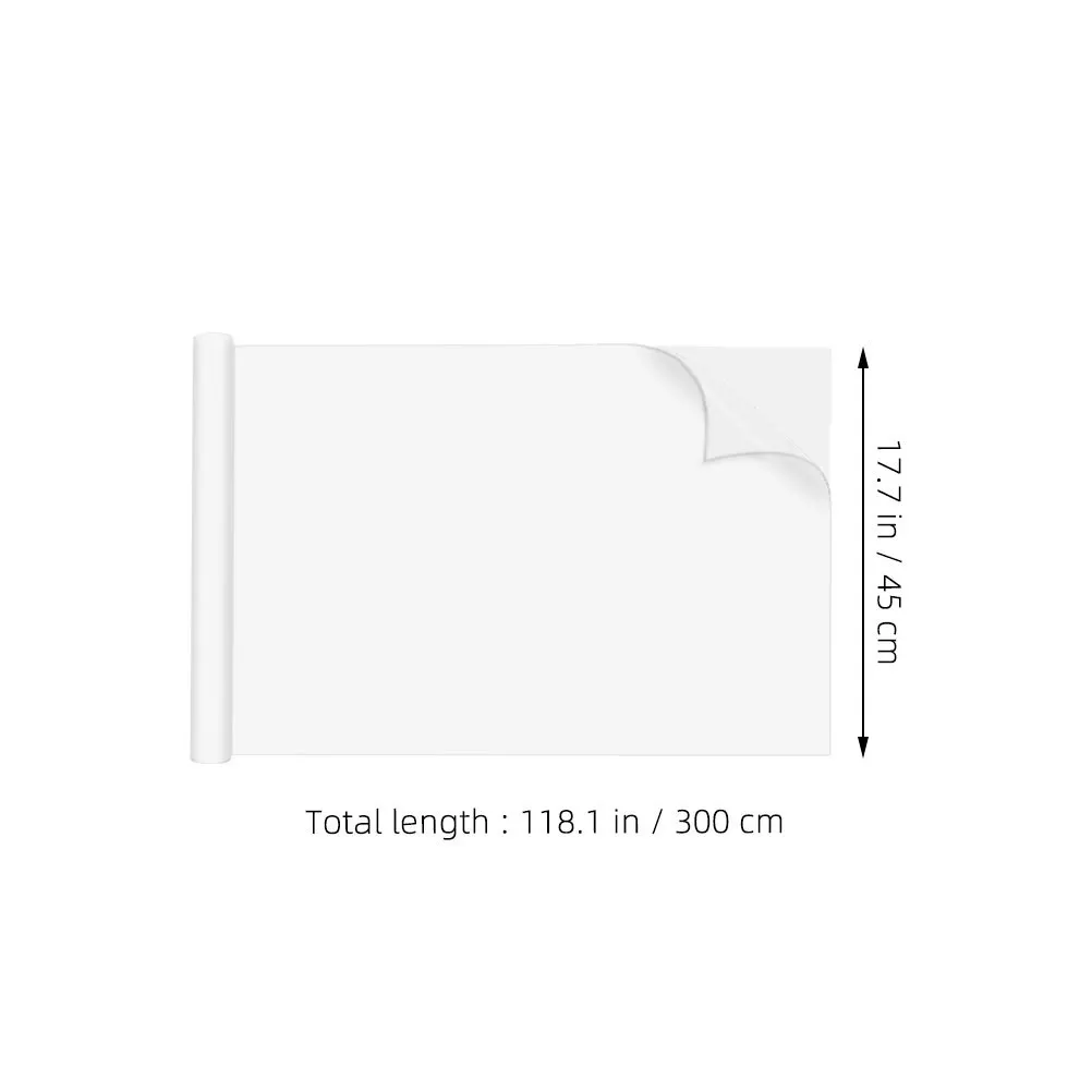 2 Rolls Static Cling Whiteboard Sticker Dry Erase Reusable Pp Material For Wall Home Use Whiteboard Sticker Roll