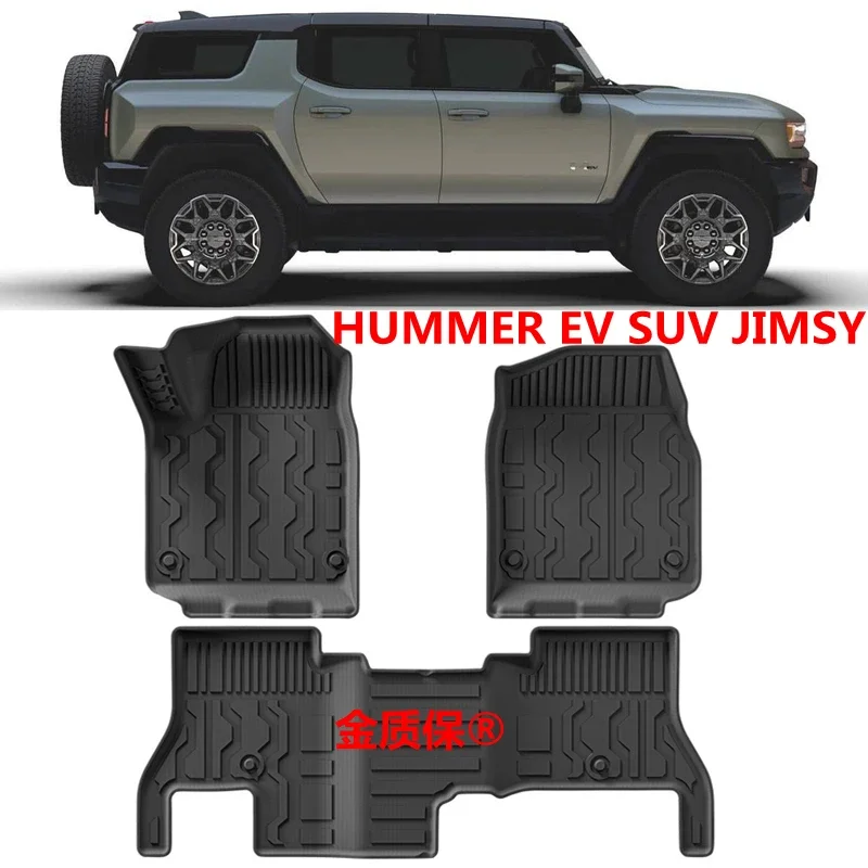 Use for GMC HUMMER EV SUV car carpet HUMMER EV SUV floor trunk mat Full Set Trim to Fit For HUMMER EV SUV waterproof floor mat