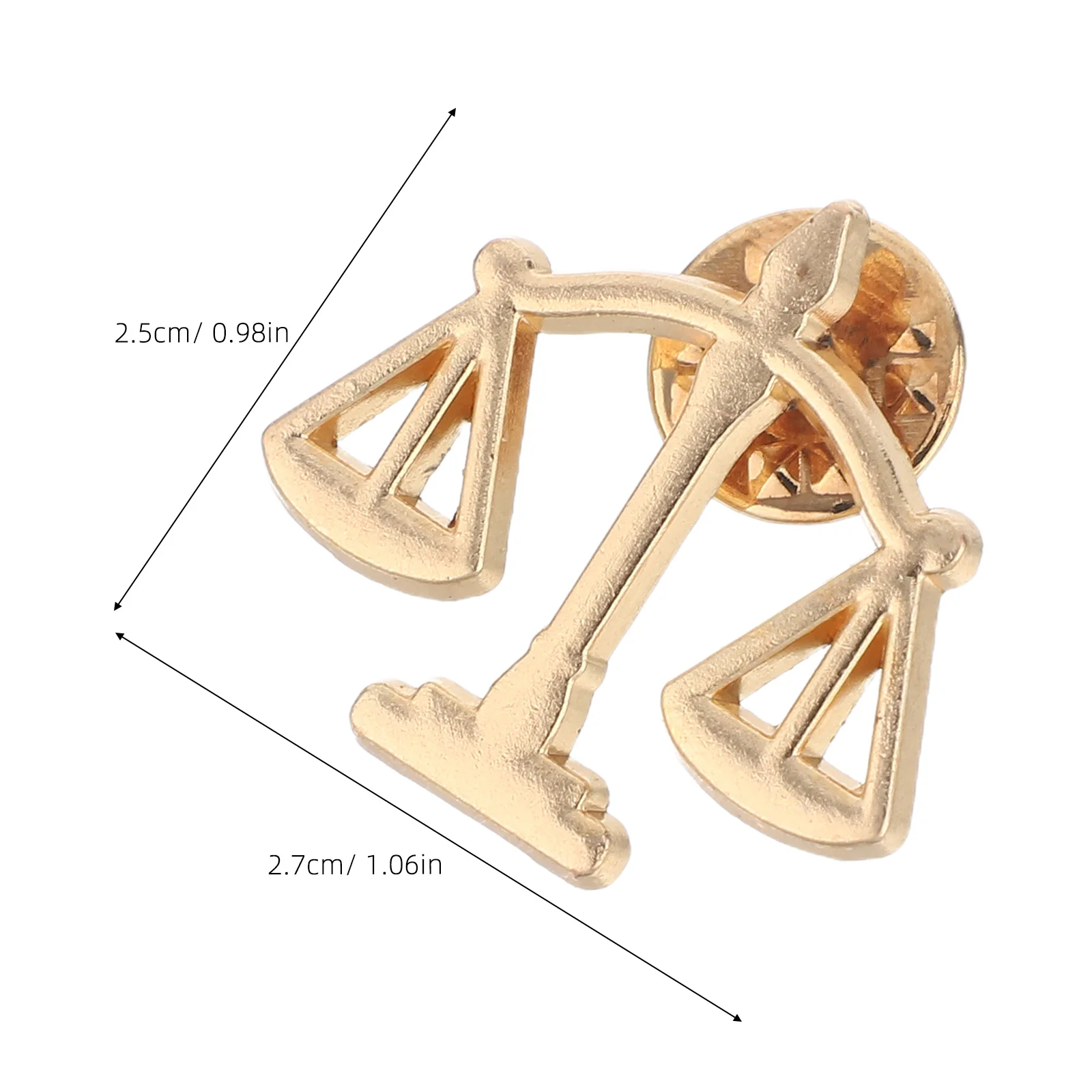6 قطعة دبوس بروش معدني مقياس العدالة التلبيب دبابيس للرجال دعوى اكسسوارات دبابيس للنساء المحامي القاضي طوق دبابيس