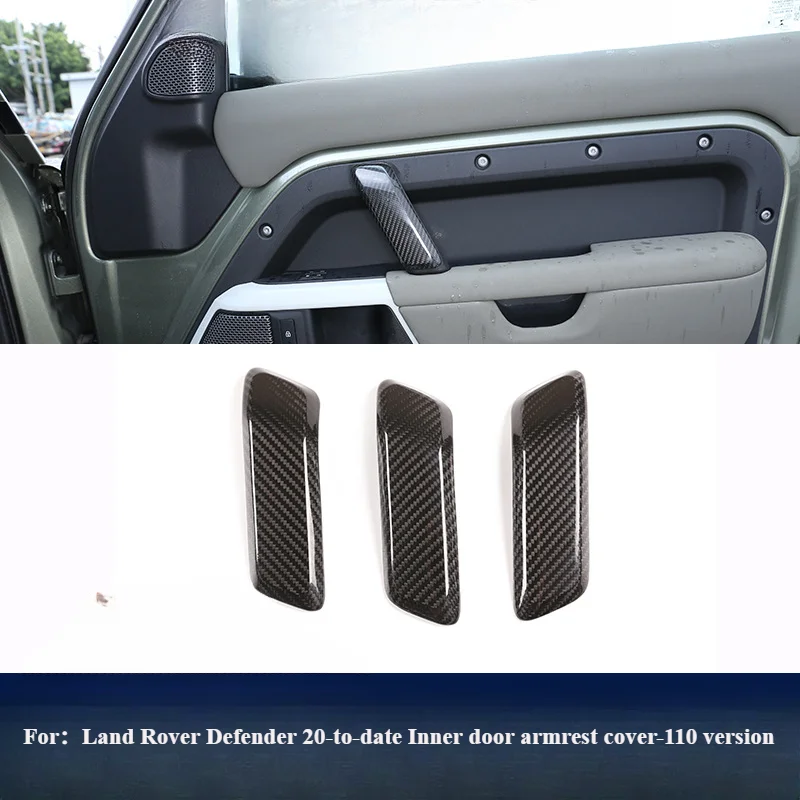 

Suitable For Land Rover Defender 110 Version Carbon Fiber Inner Door Handle Armrest Cover Interior Modification Accessories