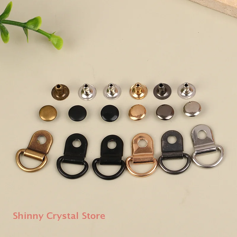 

10 Sets D Ring Buckle for Repair Bags Hiking Climbing Boots Practical Repair Buckles DIY Craft Bag Metal Decorative Accessories