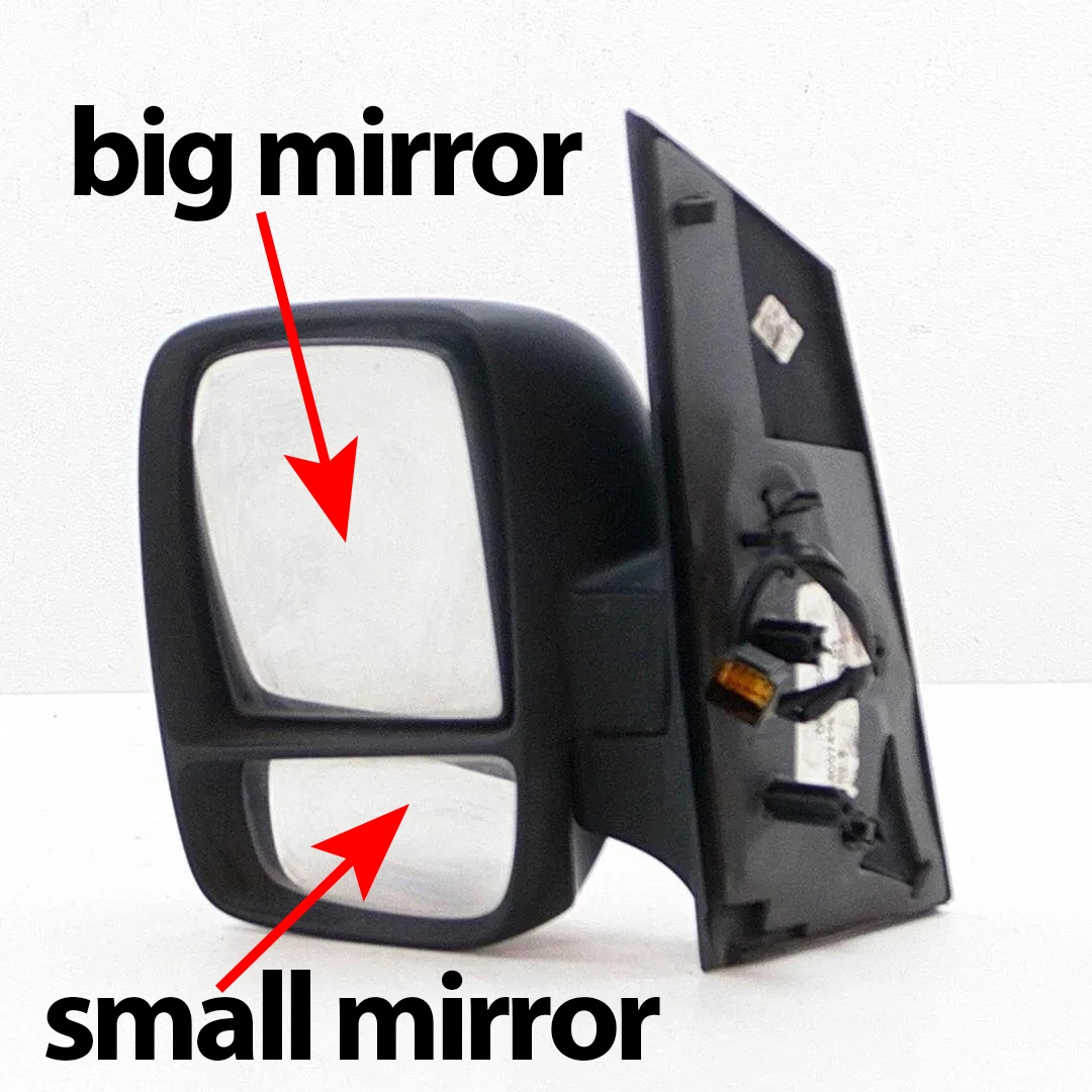 Exterior Side Power Replacement Mirrors Reflective Lens Mirror Glass Parts for Fiat Scudo Peugeot Expert 2007-2016 - view 3
