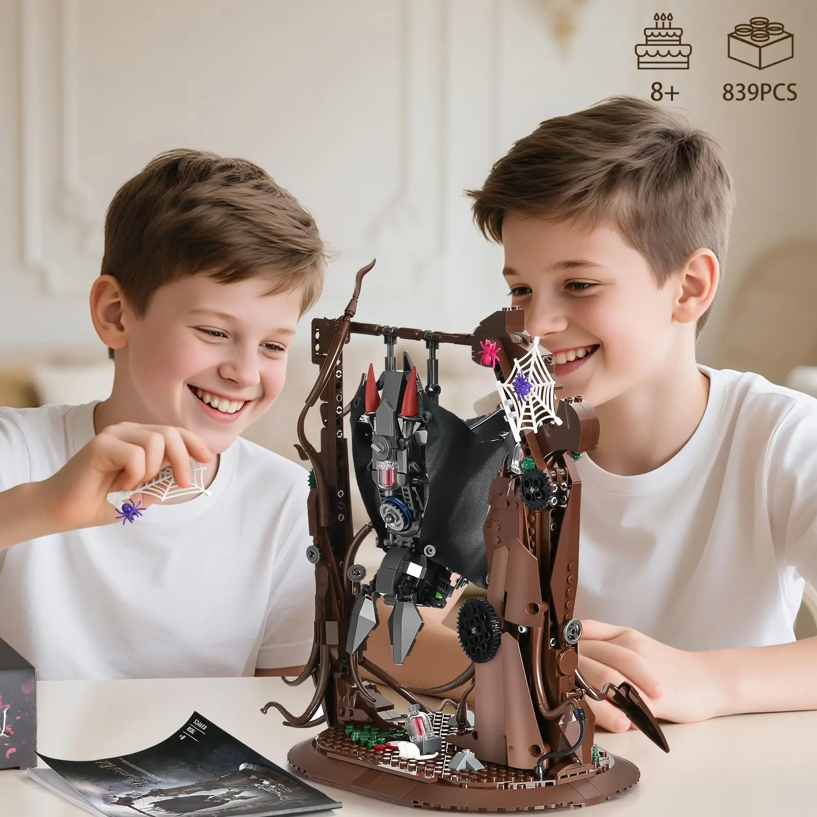 

839PCS Technical Mechanical Bionic Bat Building Model Mobile Set of Creative Assembly Blocks MOC Halloween Adult Children's Gift