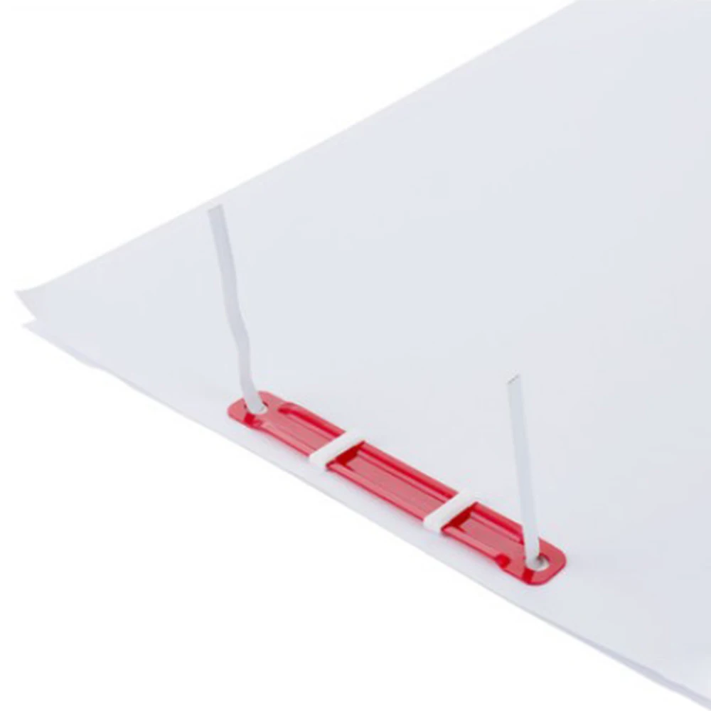 50pcs/box 5548 Colorful 2 Holes Plastic Paperclip Paper Document File Clip Binding Clip Stationery Office School Supplies