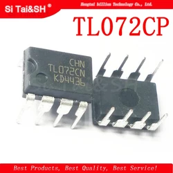 10PCS TL072CP DIP8 TL072 DIP TL072CN DIP-8 new and original IC Dual operational amplifier