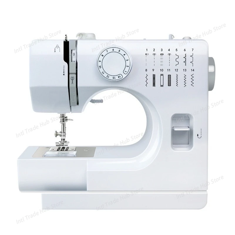 

Многофункциональная швейная машина с двумя иглами 728, настольная электрическая бытовая мини-портативная швейная машина