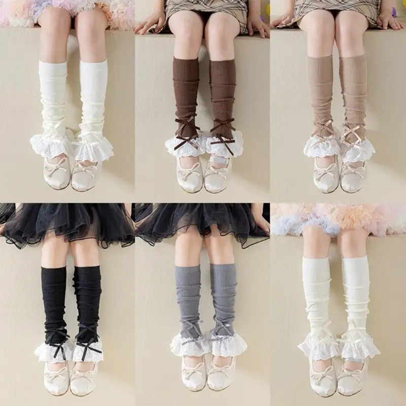 

Sweet Girls Leg Warmer Soft Breathable Foot Cover Children Sweet Kids Socks