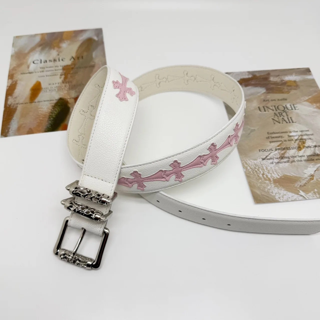 القوطية Y2K النساء الرجال أحزمة العلامة التجارية الفاخرة القوطي السيدات الهيب هوب الشرير برشام الهيكل العظمي طباعة حزام خصر الجينز زنار