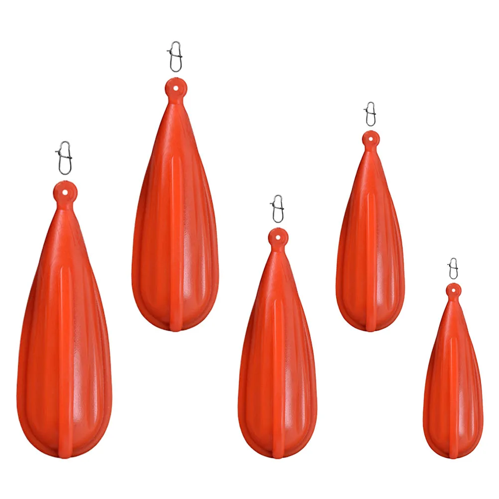 

5pcs PVC Fishing Practice Plug Bass Baitcasting Wear-Resistant Casting Plugs for Kids Long Throw Training Outdoor Compact