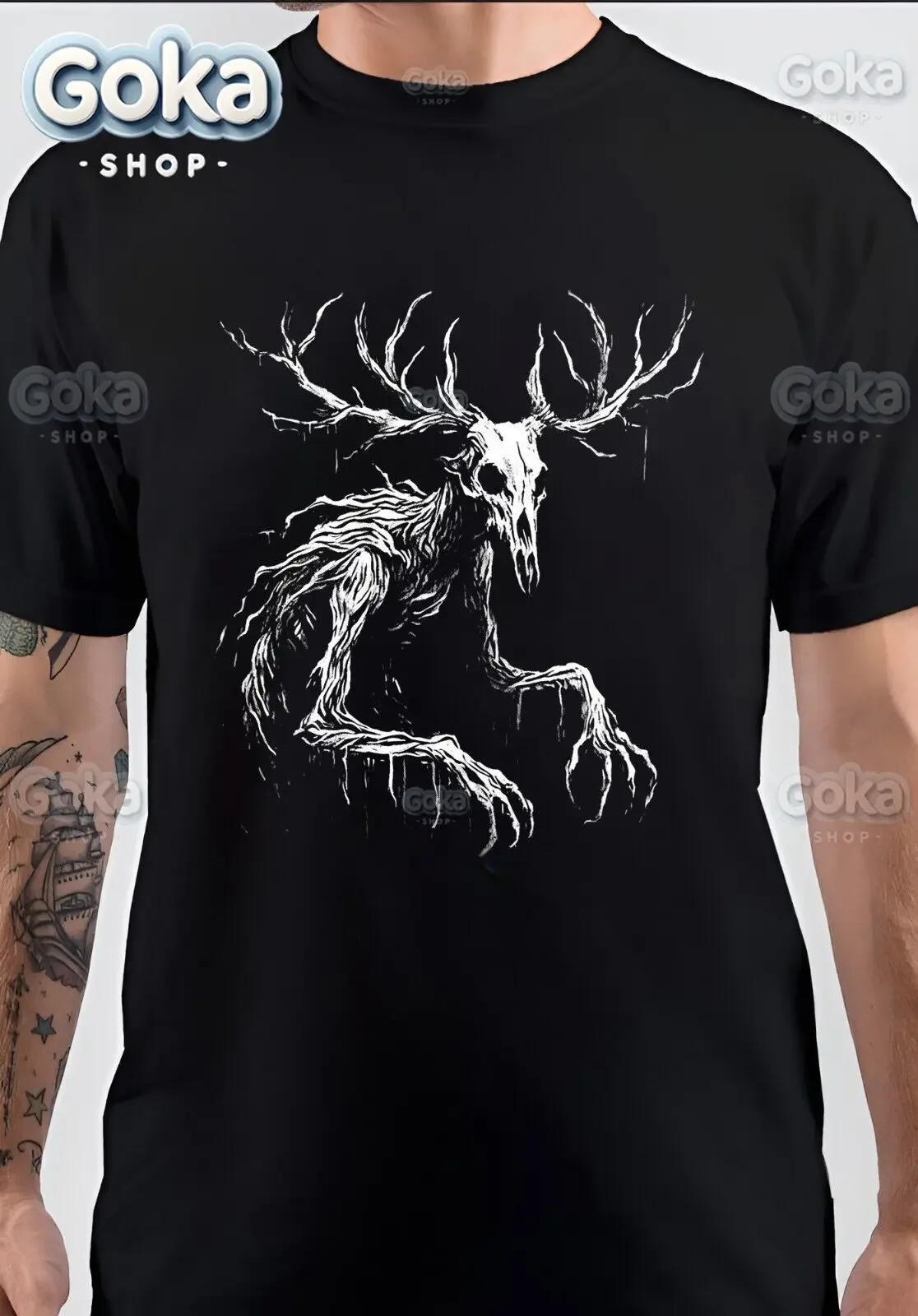 Wendigo The Winter Graphic T Shirts Mens Clothing New in Tops & Tees Cotton Women Printed T-shirt Y2K Clothes Cute Funny Tshirt