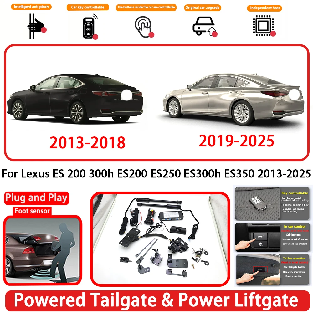 for Lexus ES 200 300h ES200 ES250 ES300h ES350 2013-2025 OEM Auto Powered Tailgate Power Liftgate Rear Trunk Opener System