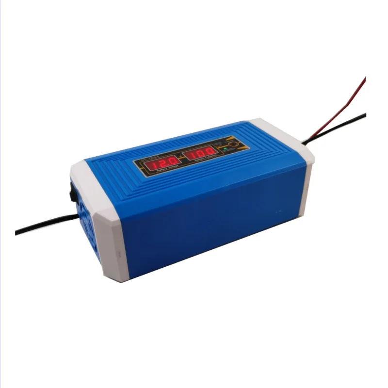 12V/24V intelligent digital display charger 10A car motorcycle lead-acid battery charger