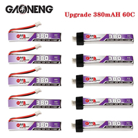 GAONENG POWER GNB 1S 3.8V 380mAh 60C PH2.0 Plug 4.35V Lipo Battery for UK65 US65 Happymodel Mobula7 Snapper BetaFPV 65S Drones