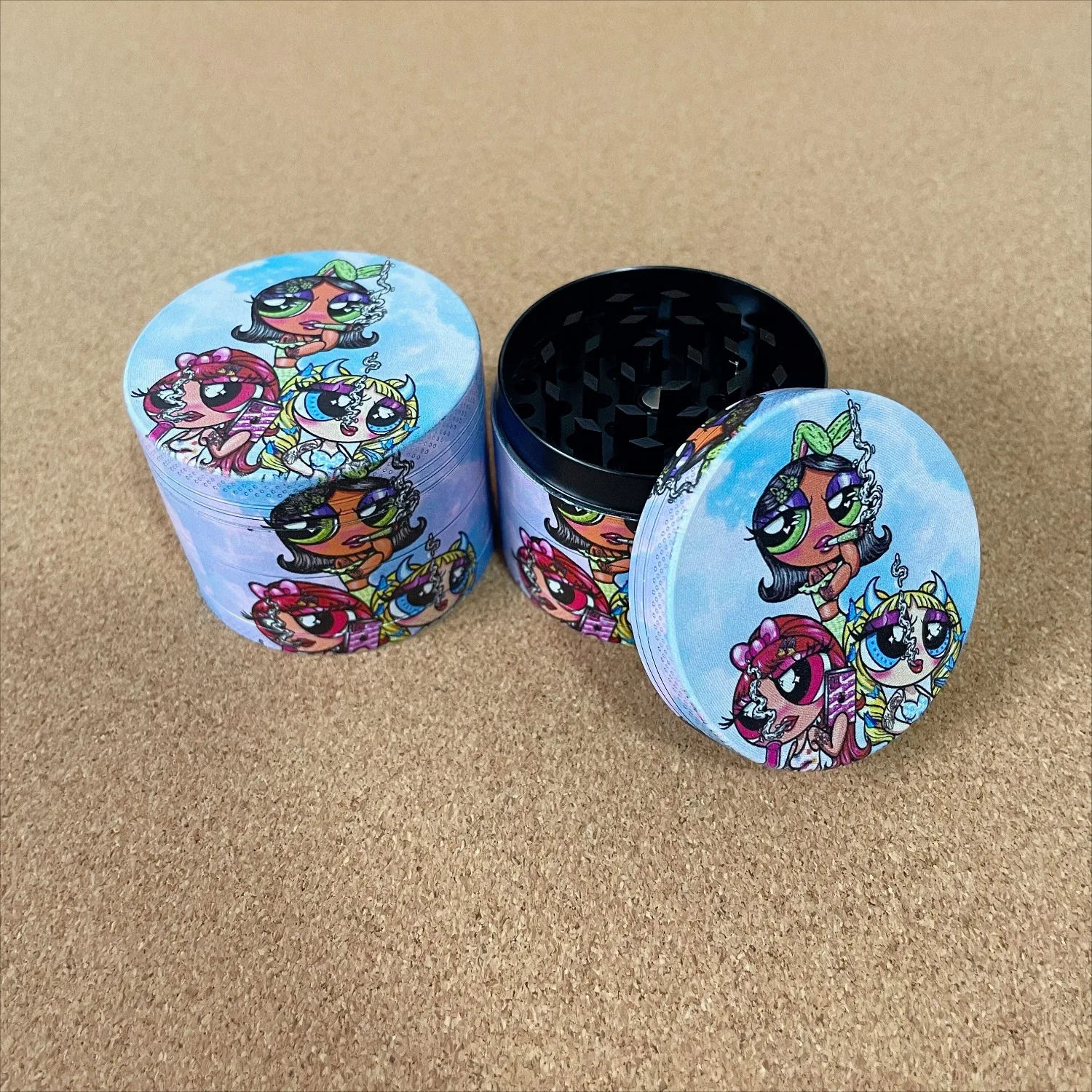 2 بوصة/50 مللي متر التدخين Besties المعادن عشب طاحونة التدخين الملحقات #4