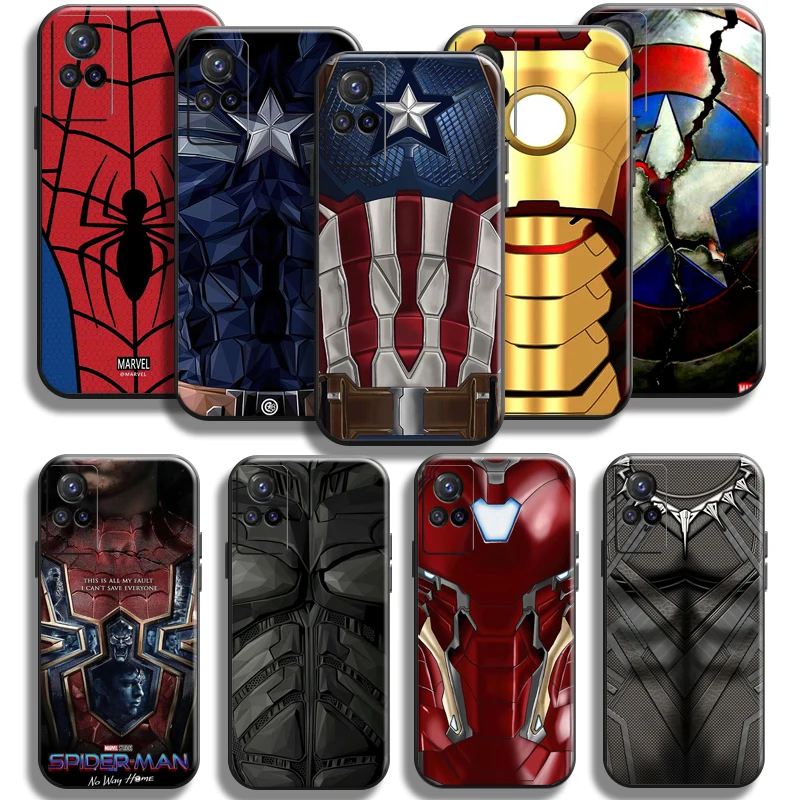 Marvel Spiderman Logo For OPPO Find X6 X5 X3 Pro Lite Neo OPPO Reno 9 8 7 Pro Lite 8T 8Z 7Z 5G Phone Case Liquid Silicone Cover