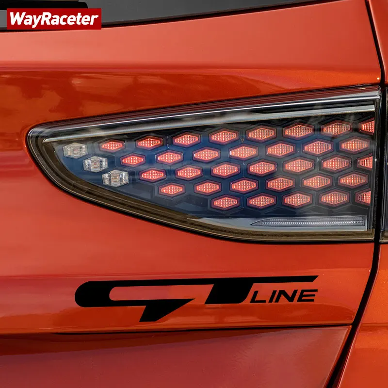 2 Pcs Door Side Sticker Fender GT Line Graphics Decal  For Kia Sportage Forte K3 K5 Ceed Rio Sorento Stinger Picanto Morning - view 6