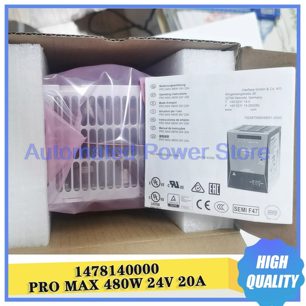 1478140000 PRO MAX 480W 24V 20A Switching Power Supply