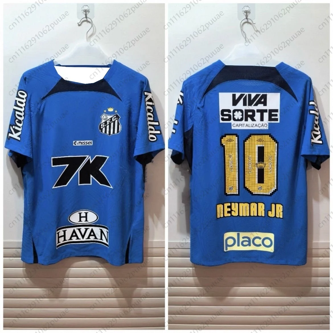 Santos Fußballtrikot 2026 Nr. 10 Fan-Fußballshirt Unisex Kurzarm Sportbekleidung Schnelltrocknend Atmungsaktiv Familien-Set – Detail 5
