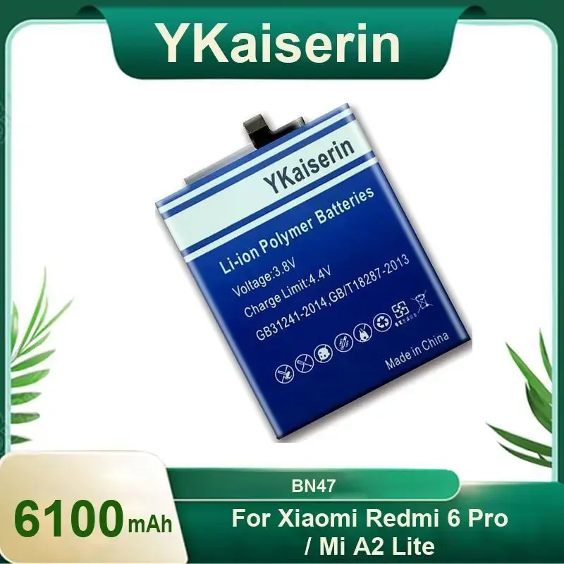 

For Xiao mi BN47 Replacement Battery for Xiaomi Redmi 6 Pro / Redmi6 Pro/ Mi A2 Lite /A2Lite Capacity 6100mAh With Free Tools