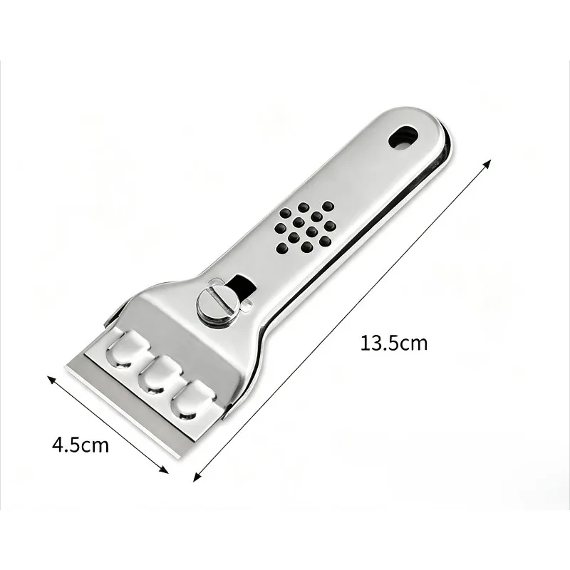 Multifunctional Stainless Steel Cleaning Scraper Kitchen Tile Stain Remover Tool Floor Wall Cleaning Blade view 4
