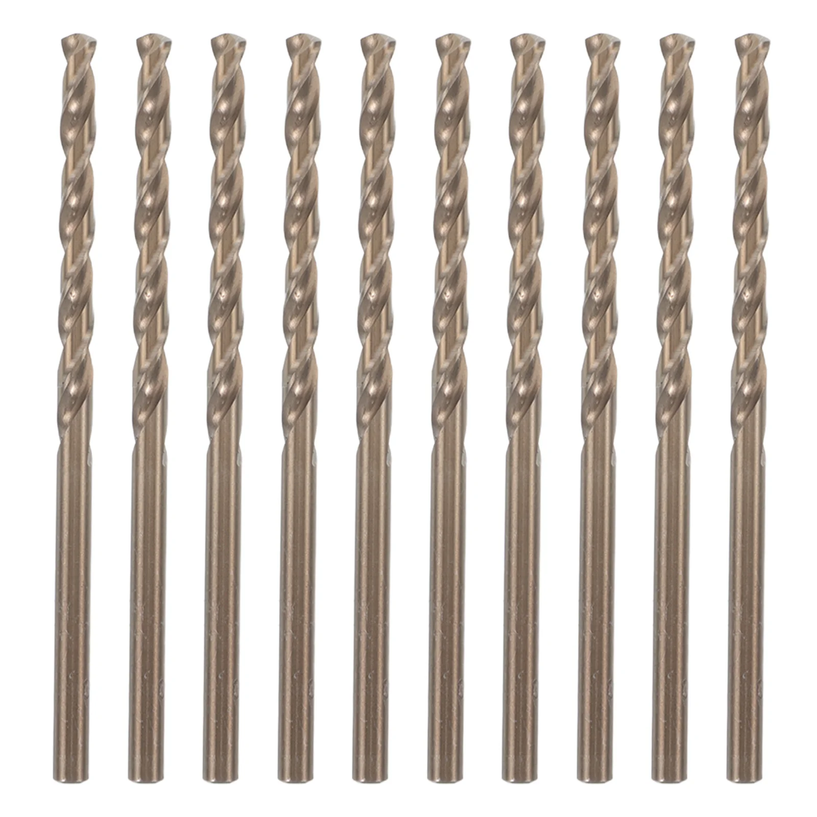 

10pcs Straight Handle Drill Bits For Stainless Steel Hss Metal Wood Copper Drilling Anti-Wear Impact Bit Set With Heat