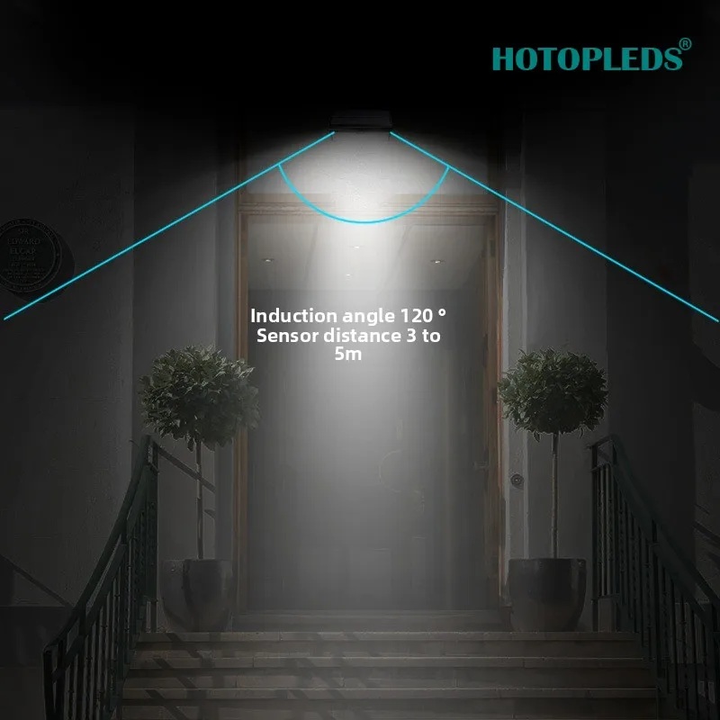 Solar Folding Wall Lamp Outdoor Human Body Induction Garden Landscape Garden Lamp Energy saving Waterproof