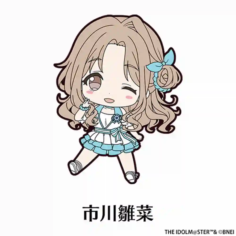 Anime Fans Gifts TTHE IDOLM@STER  Cute Kawaii HD Character Shimamura Uzuki Acrylic Keychain Decoration About 6cm