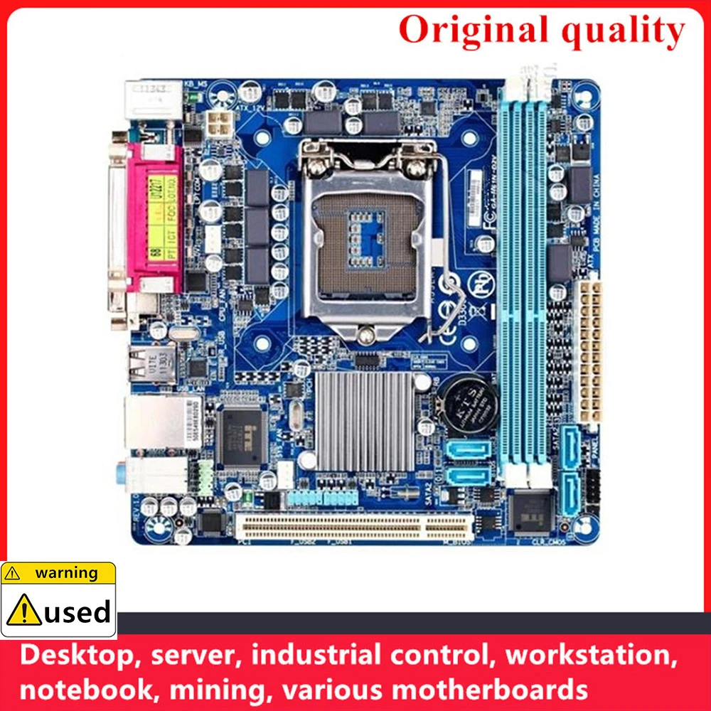 

For GA-H61N-D2V H61N-D2V Motherboards LGA 1155 DDR3 16GB MINI ITX For Intel H61 Desktop Mainboard PCI-E2.0 SATA II USB2.0